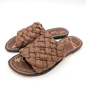 Sam Edelman Griffin Women's Flat Sandal Open Toe Modern Brown Size US5.5M EU35.5